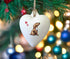 Cocker (Working) Chocolate Ceramic Heart Bauble